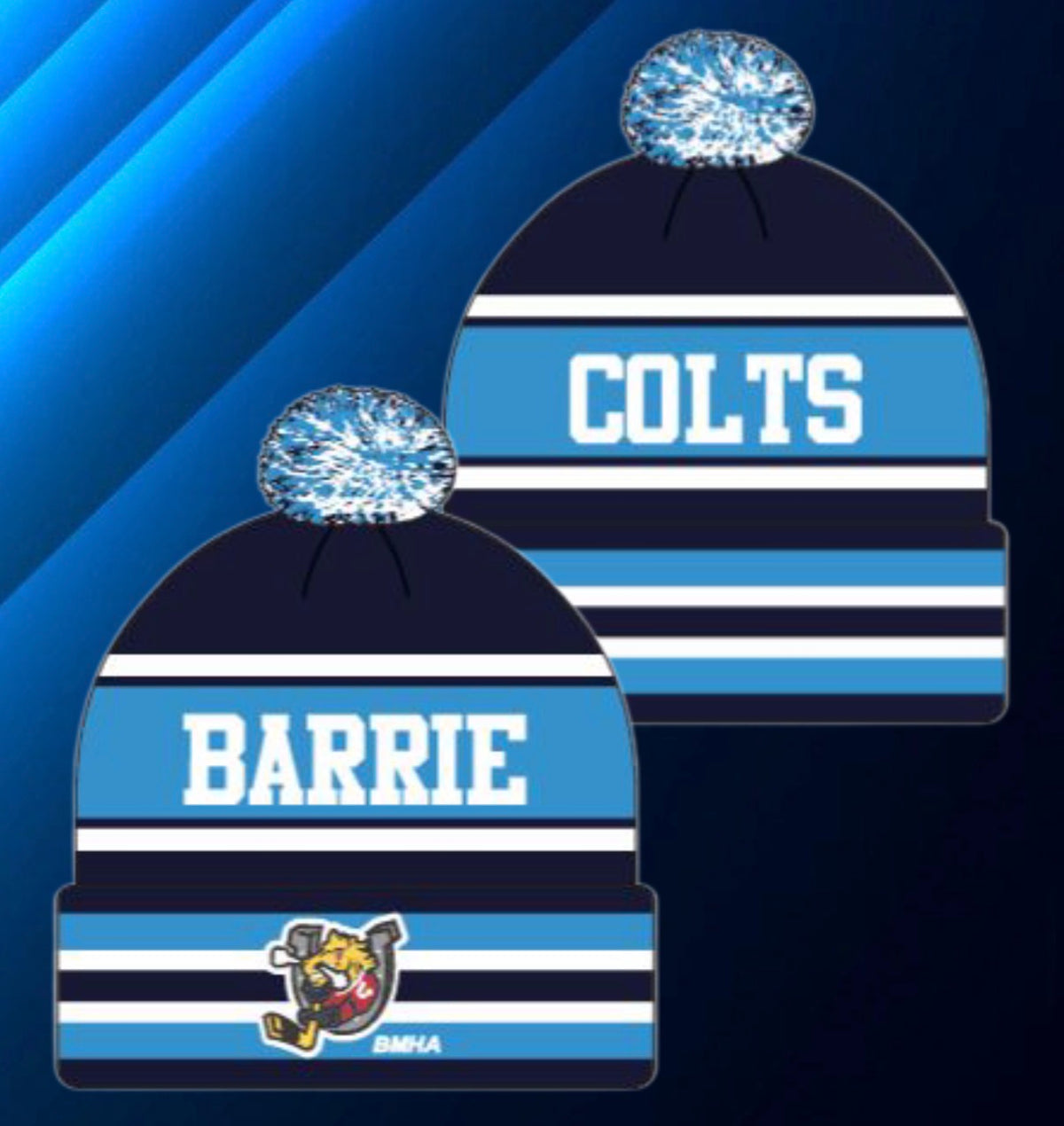 Colts Pom Pom Toque