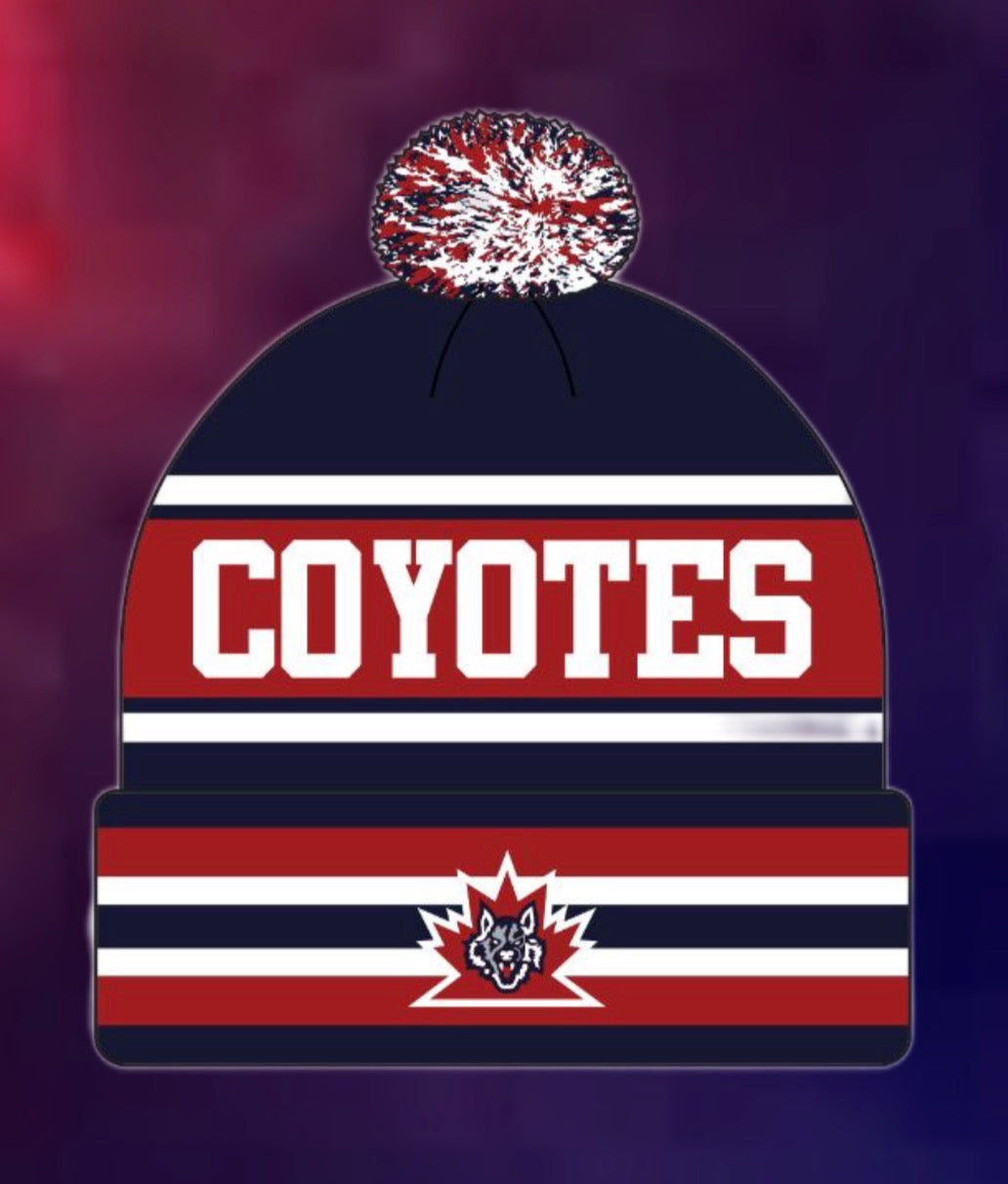 Coyotes Pom Pom Toque